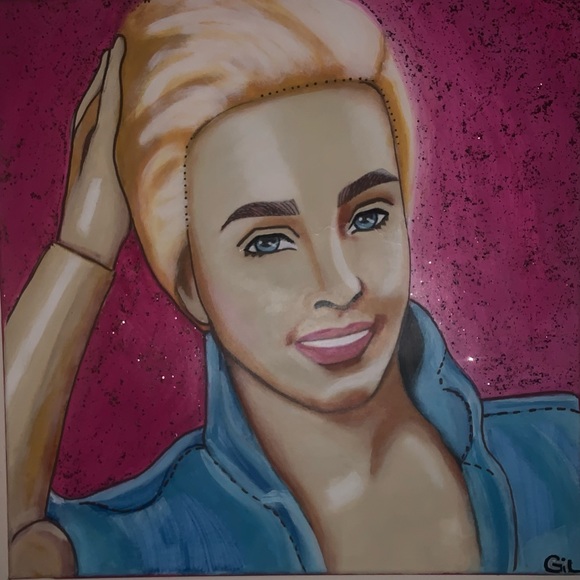 Ken Barbie painting